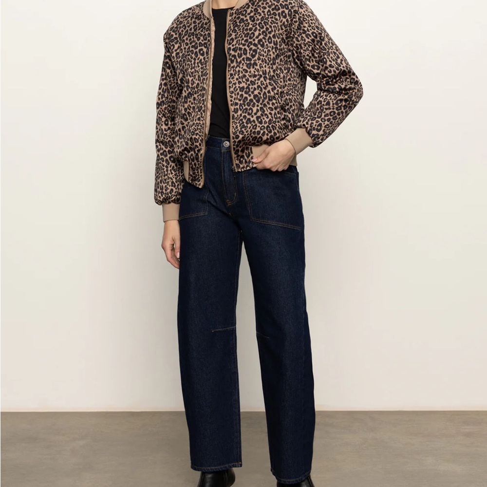 NWT Sanctuary Monroe Sateen Long Sleeve Bomber Jacket (size large) - Picture 4 of 11